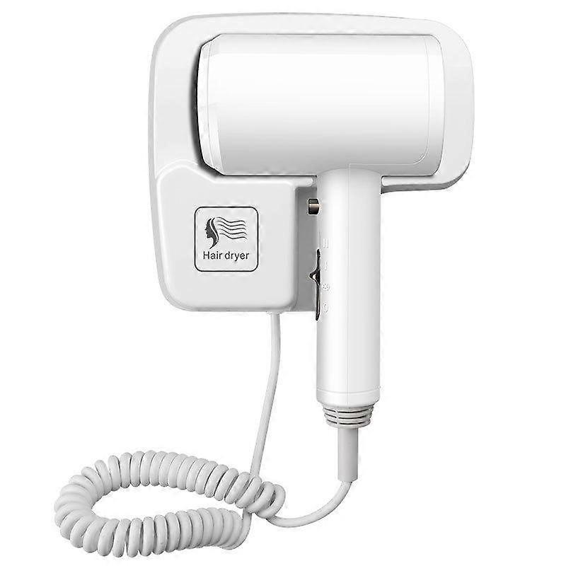 220V Wall Mounted Hair Dryer Hotel Bathroom Hair Dryers Professional Constant Temperature Dryer with Holder Base Free Punching