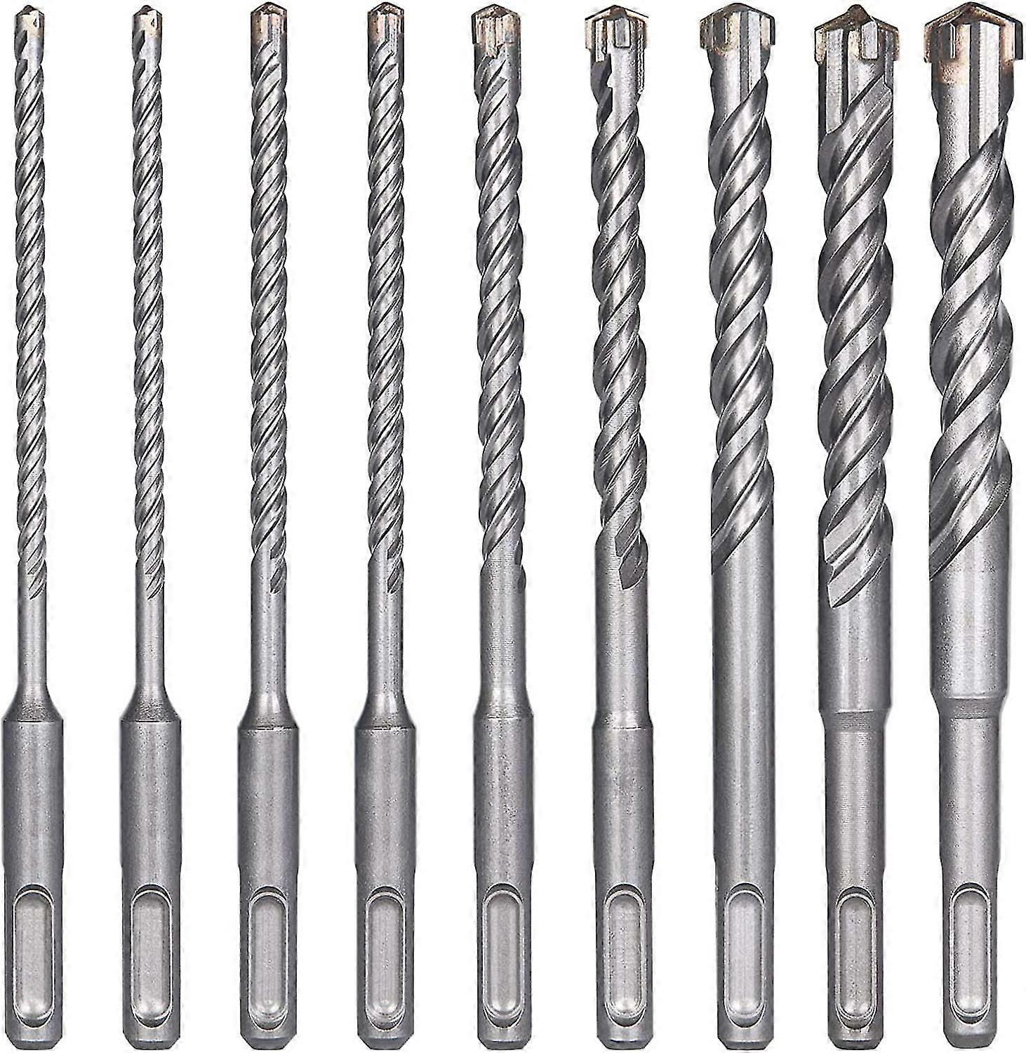 Concrete Concrete Drill Bits, 9 Pcs (5mm ~ 16mm) Sds-plus Electric