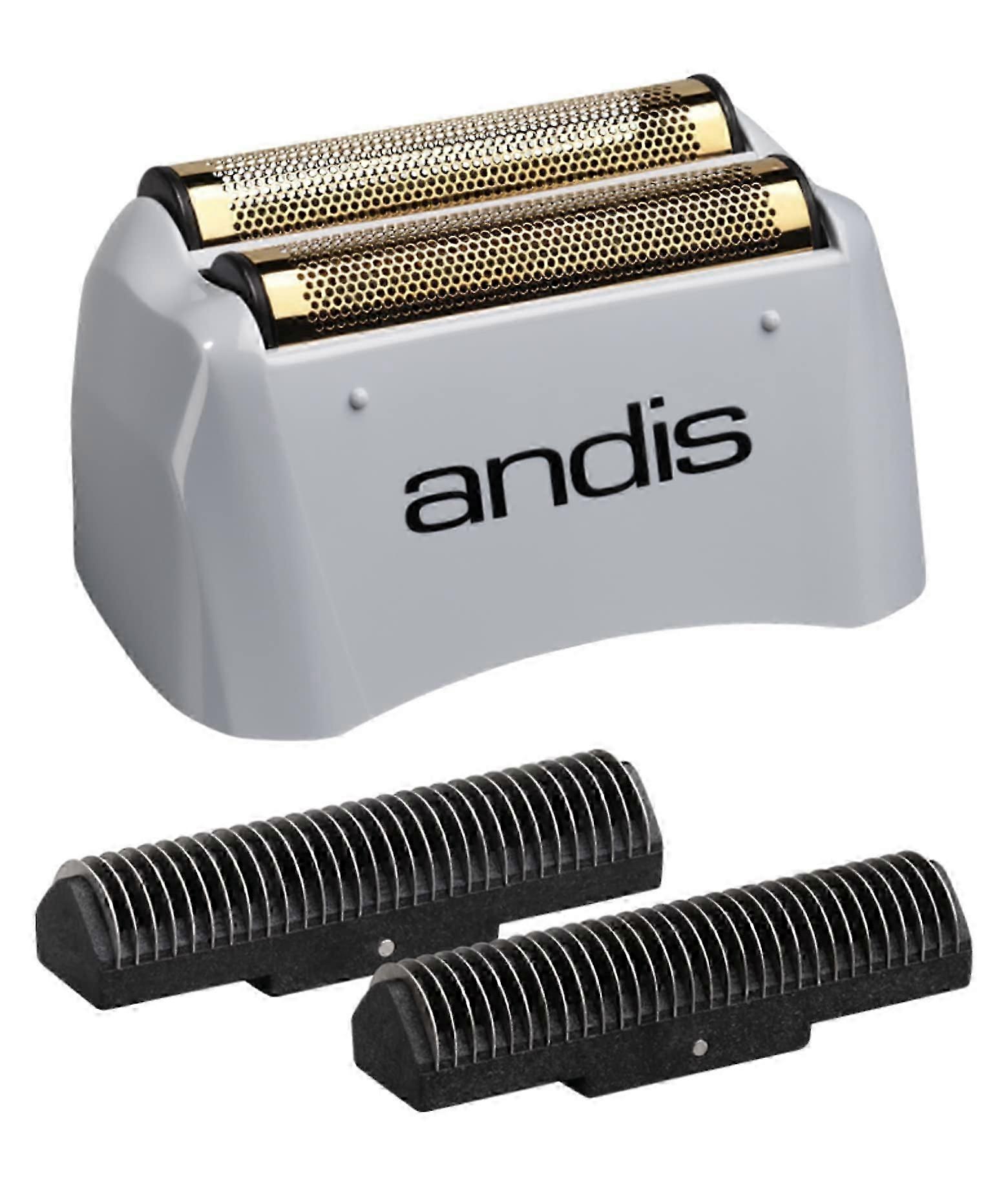 Pro Shaver Replacement Foil And Cutter - Compatibles With Andis Models, Super Soft Gold Titanium Cutters