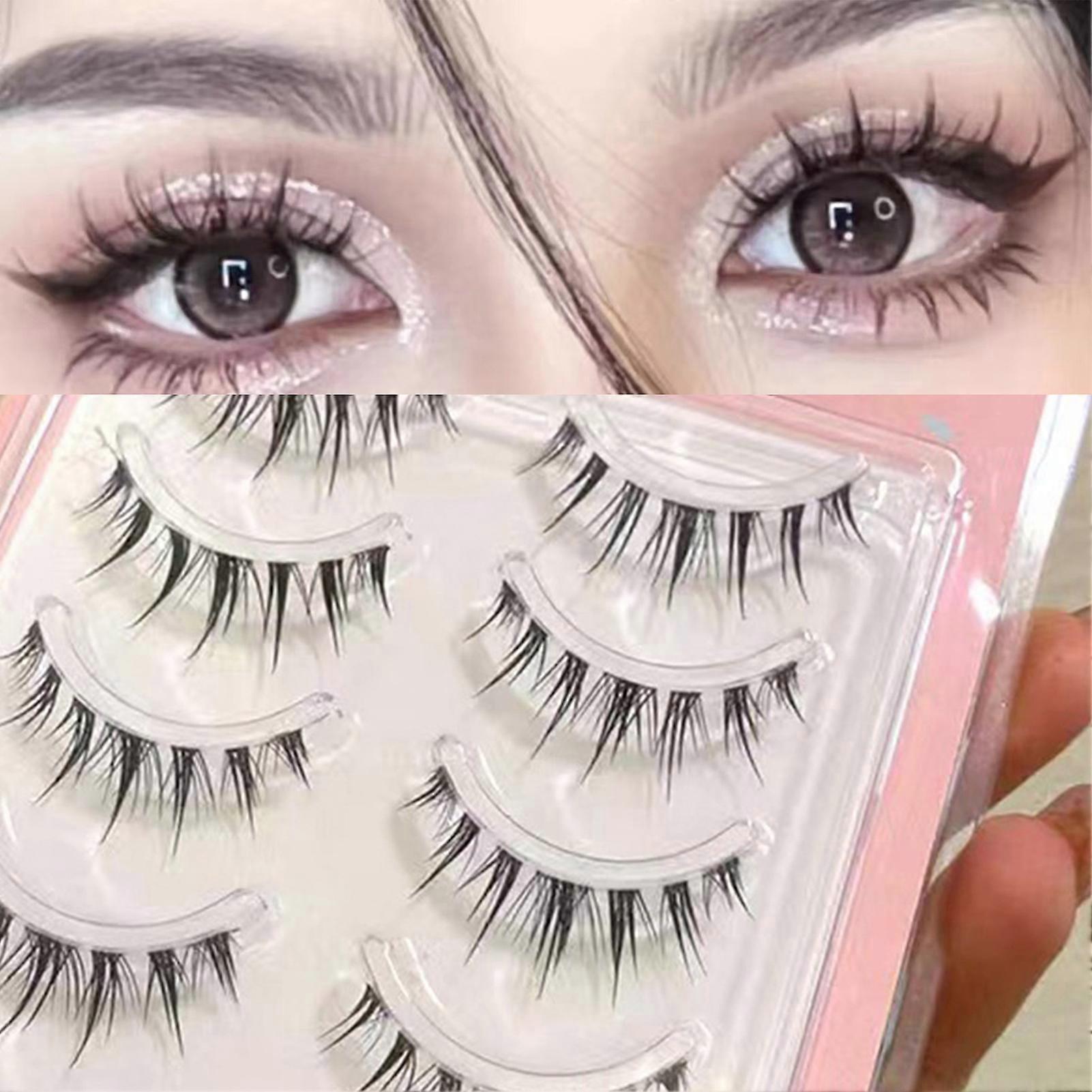 Clear Band Grafting Eyelashes Soft Sharpened Tips Natural Look Lashes