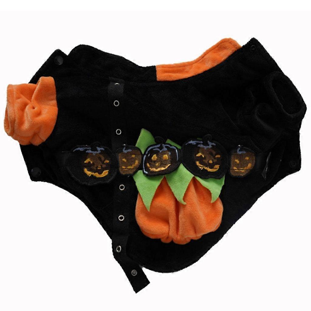Pet Costume Coat Soft Devil Pumpkin for Cat
