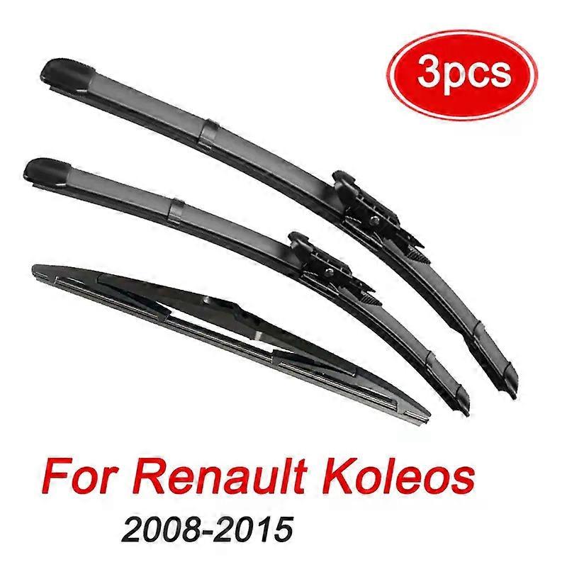 Windshield Windscreen Wiper Blades For Renault Koleos 2008 2009 2010 2011 2012 2013 2014 2015 Front Rear Window 24"19"16" A2