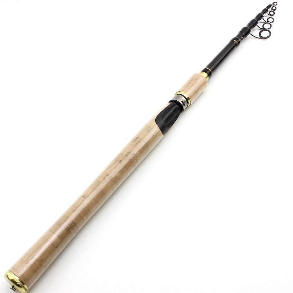 1 Piece Hard Telescopic Carbon Fiber Fishing Rod for Spinning Fishing 1.8m 2.1m 2.4m 2.7m