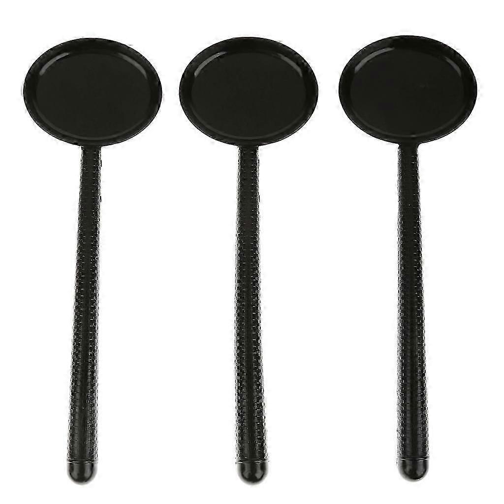 3pcs Eye Occluder Black Long Handle Optical Optometry Instruments Tools
