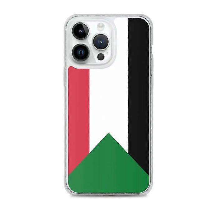 iPhone Case - iPhone 14 Pro Max - Sudan Flag - Flexible - Multicolored - Vertical