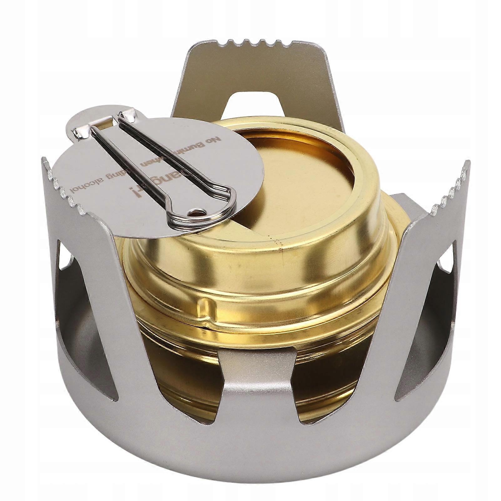 Camping Mini Alcohol Stove With Stand