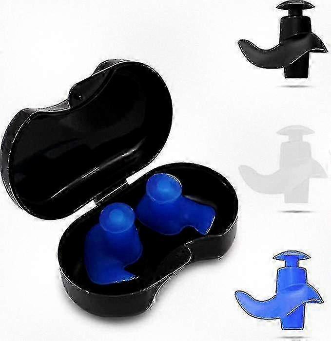Swimming Ear Plugs for Adults, 3 Pairs of Waterproof Reusable Soft Silicone Ear Protection Suitable for Showering, Swimming, Surfing, Snorke