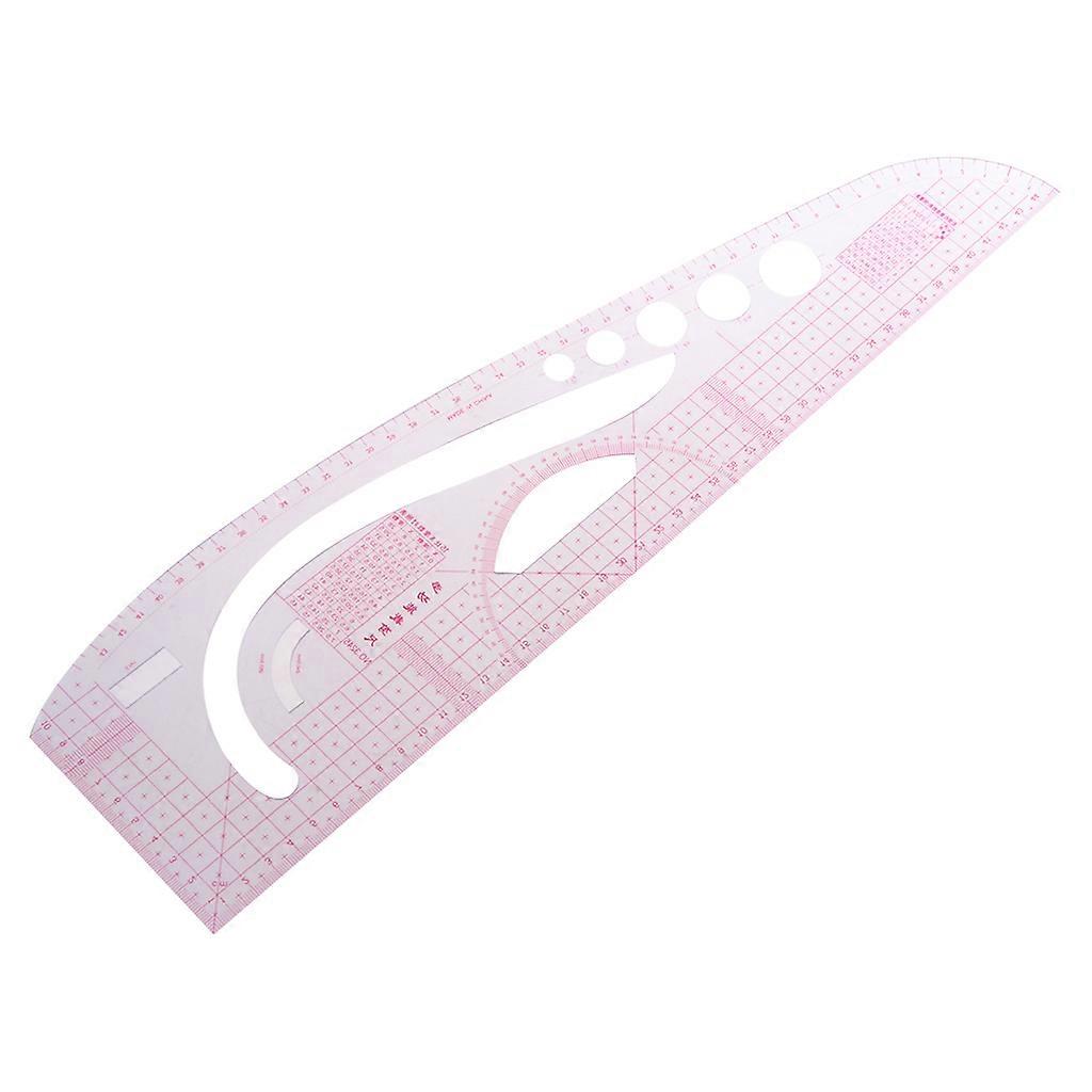 Multi-function Sewing Ruler Measure for Making Clothes Tailor Craft Tool Plastic White