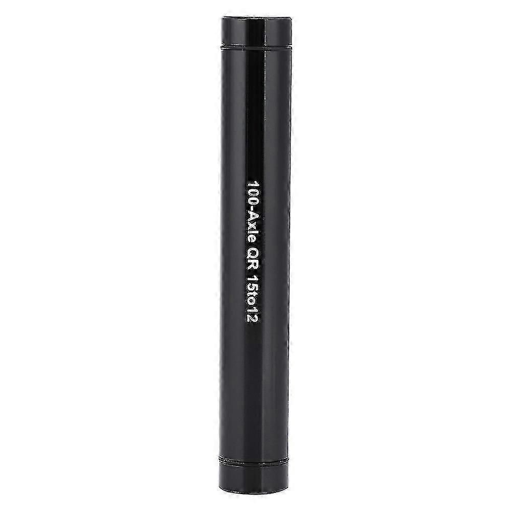 Bicycle Bike Thru Axle Hub Adapter 15mm to 12mm Quick Release Skewer Black