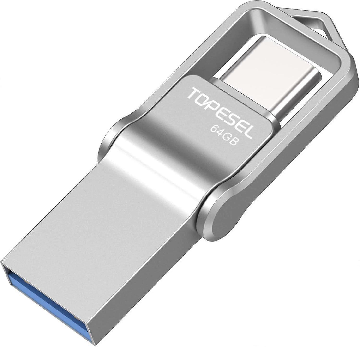 2025 Latest Model  64GB USB C Flash Drive Dual USB 3.0 Flash Drive USB A & Type C Thumb Dr