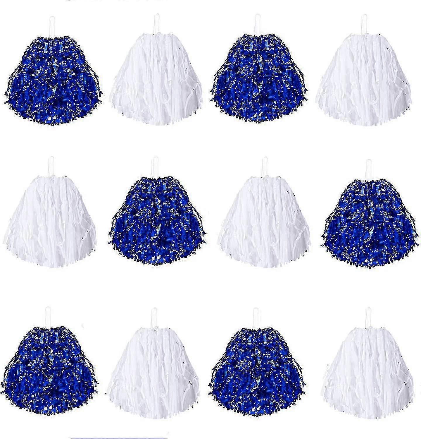 بوم بوم المشجع مع مقابض بلاستيكية - رقائق معدنية Cheer Poms