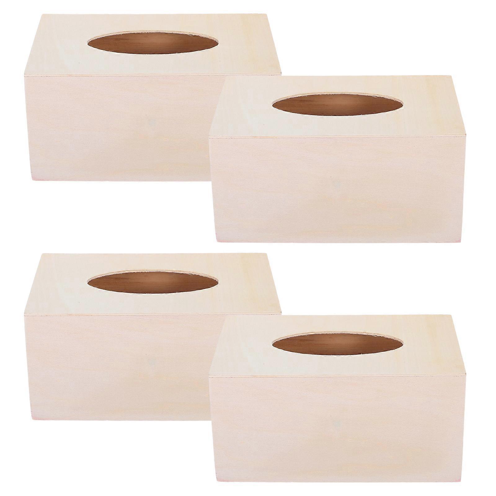 Blank Wooden Boxes for Tissues, Easy to and Enhance Interiors