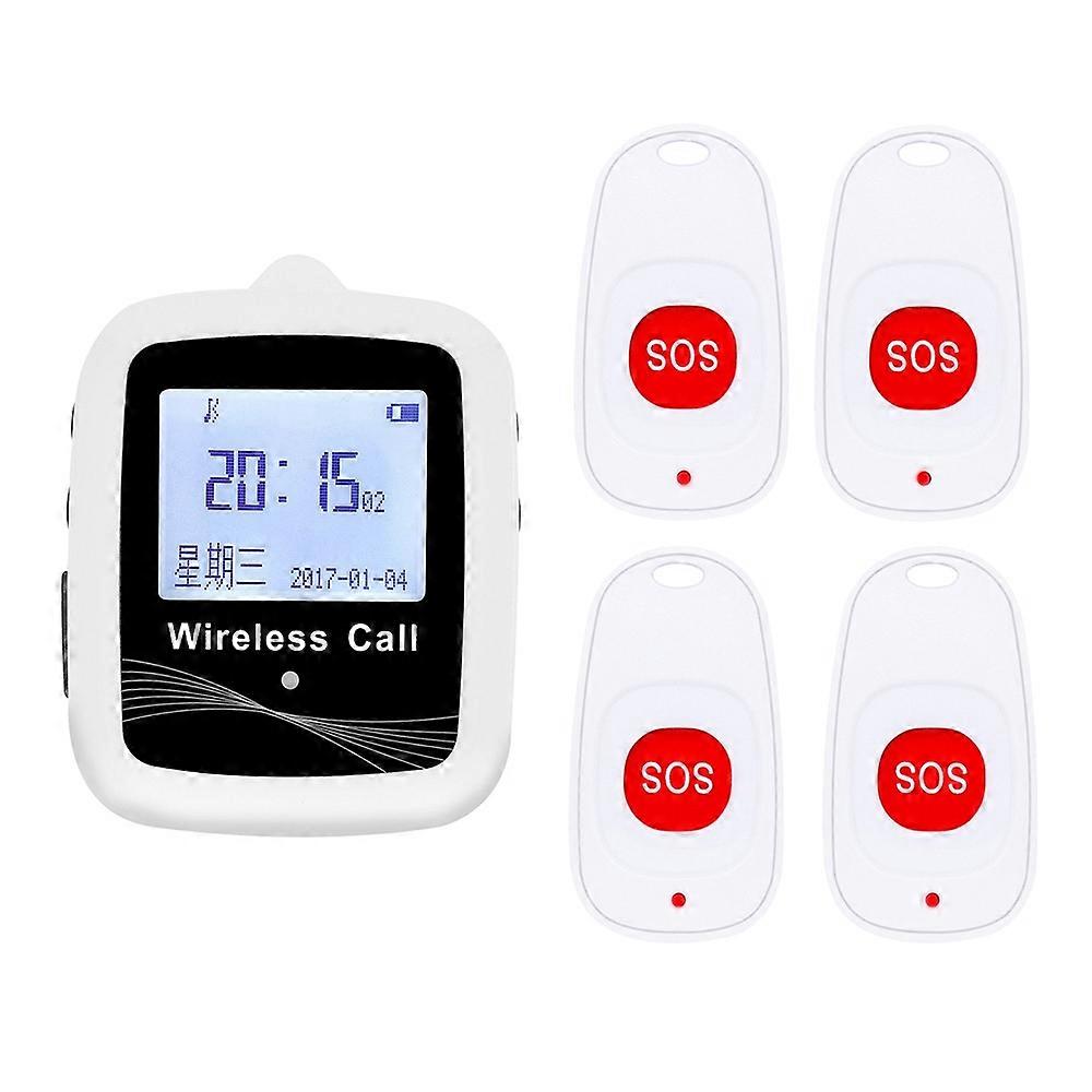 CTW07 EU Plug Wireless Alert Button Call Button for Elderly Emergency,Alert System for Seniors,4