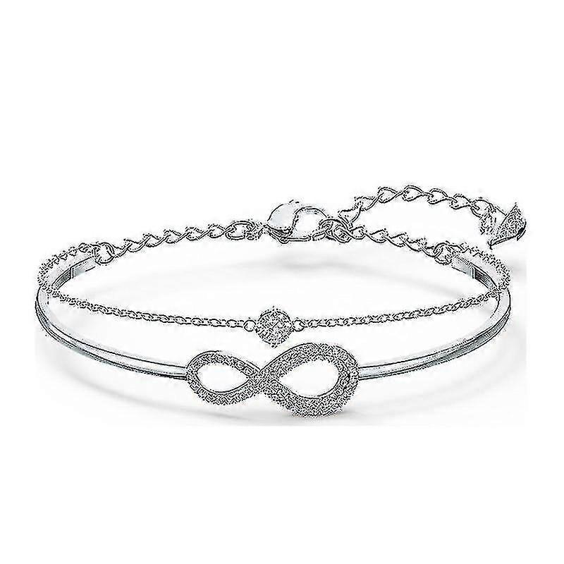 女性の調節可能なインフィニティブレスレット、お母さんのためのシルバーの友情ギフト