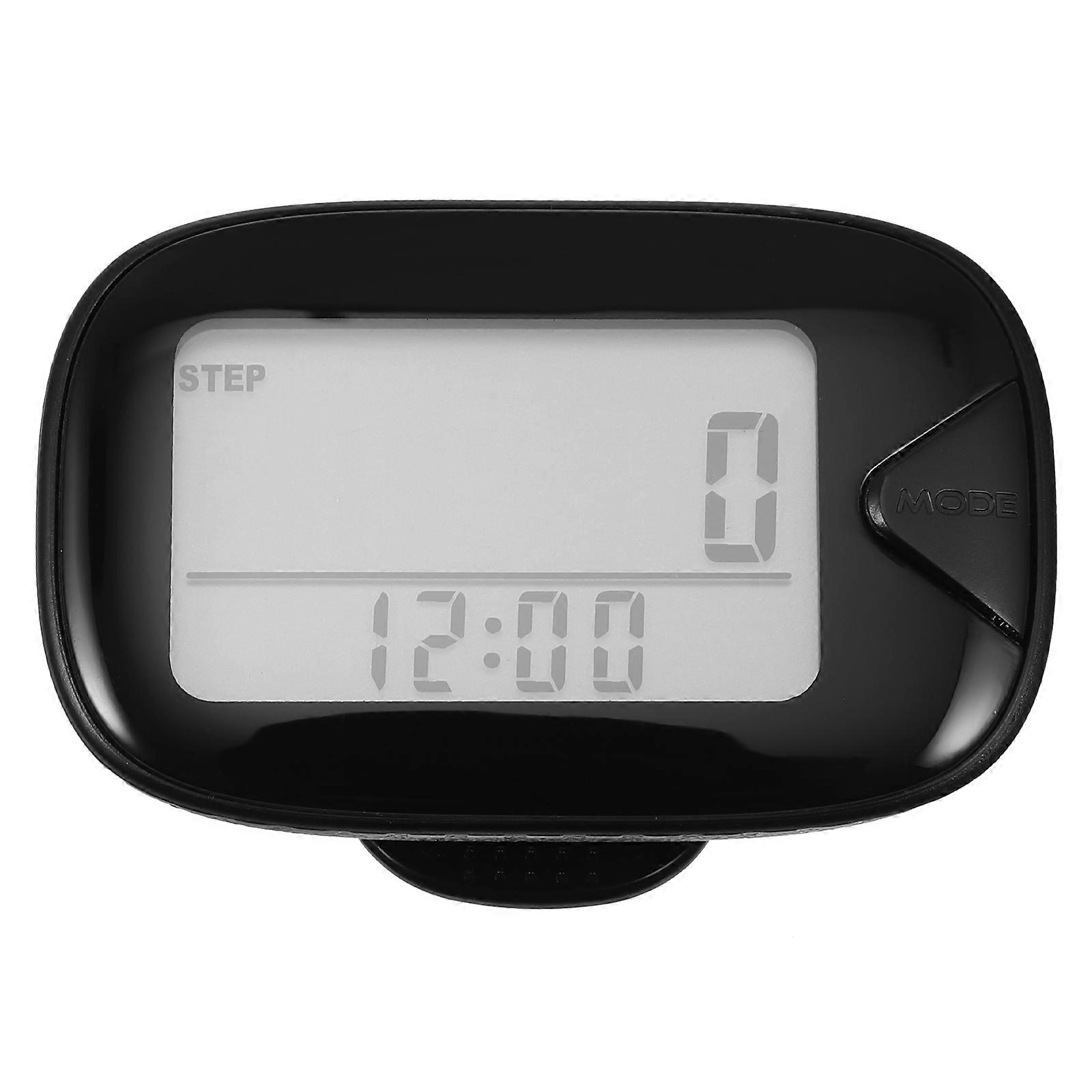 Digital Electronic Pedometer with Accurate Step, Calorie, and Distance Tracking – Durable Clip On Fitness Tracker for Walking, Jogging, and Running –
