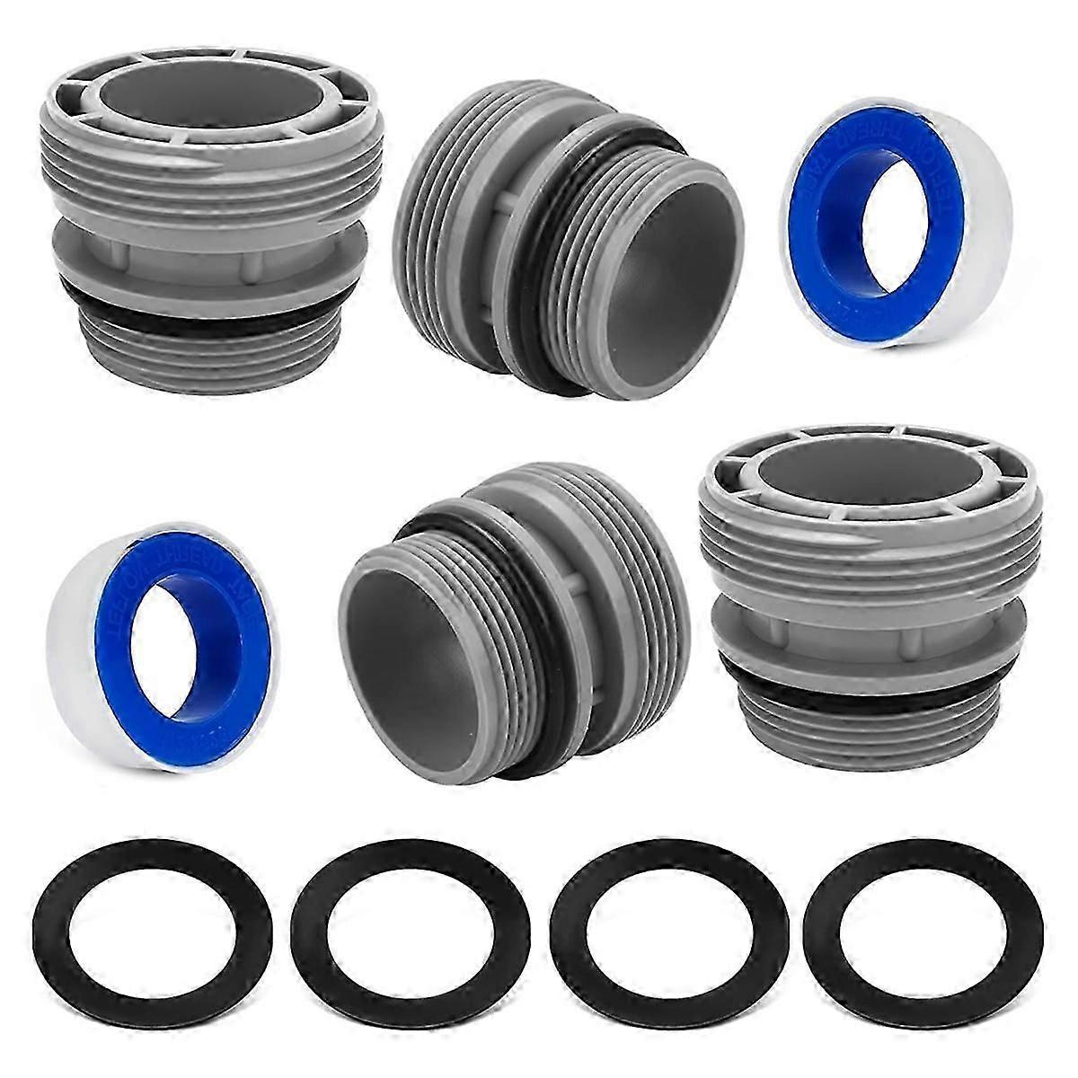 4 Pack Pool Hose Conversion Adapters Kit For Intex Coleman Pools