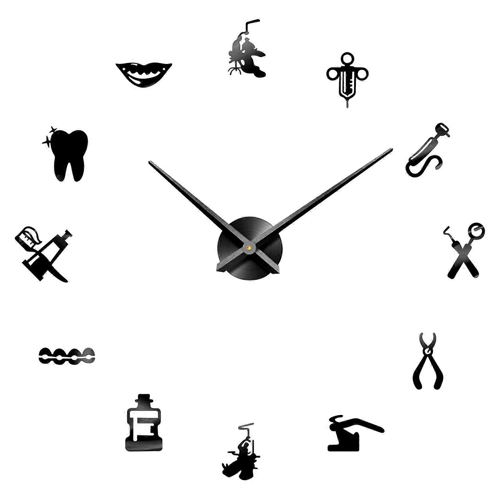 Creative Wall Clock Modern Round Wall Clock Bedroom Background Wall Decor Acrylic 45x45CM 1Pcs