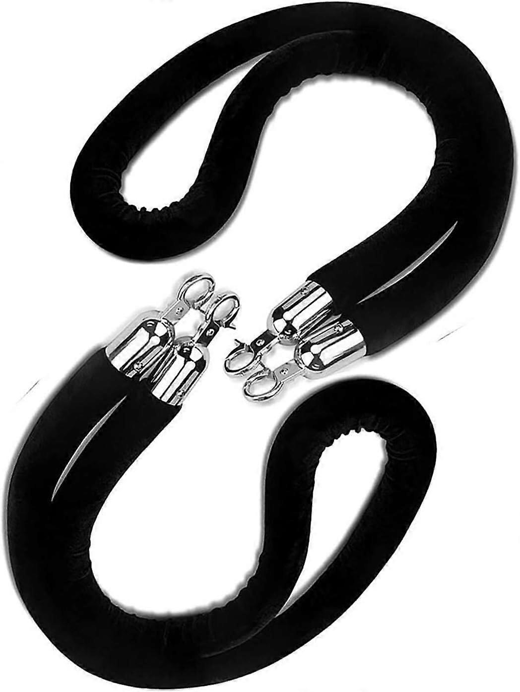 luxurious velvet crowd control barrier queue rope, 312 feet, 2 Pack