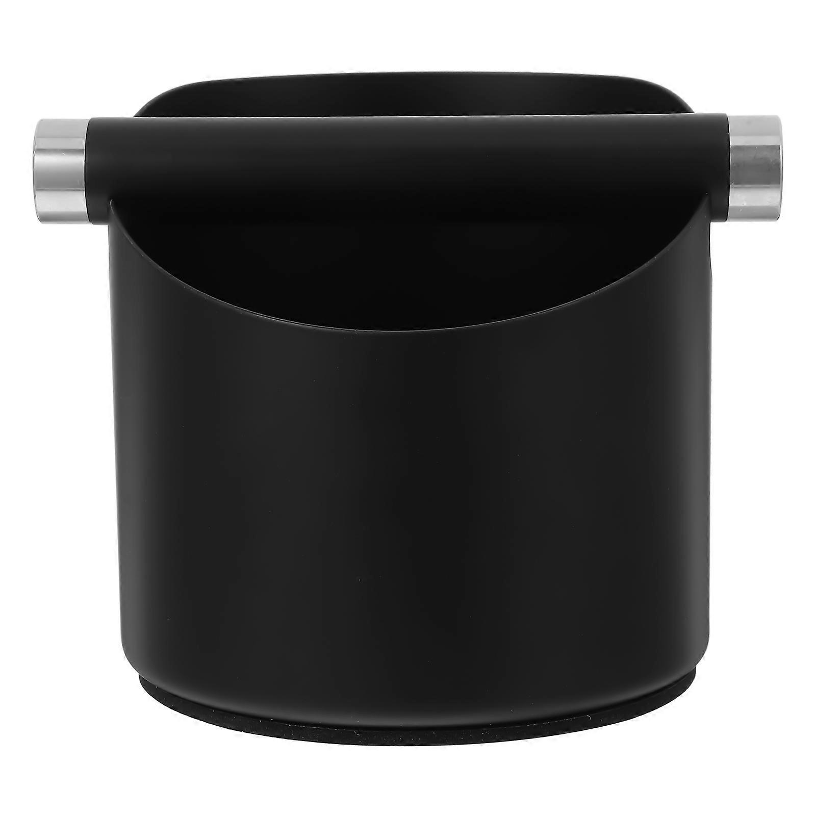 Coffee Espresso Dump Bin .40X11.40X11.00CM Stainless Steel Espresso Ground Storage Anti-Skid Large Capacity 1Set