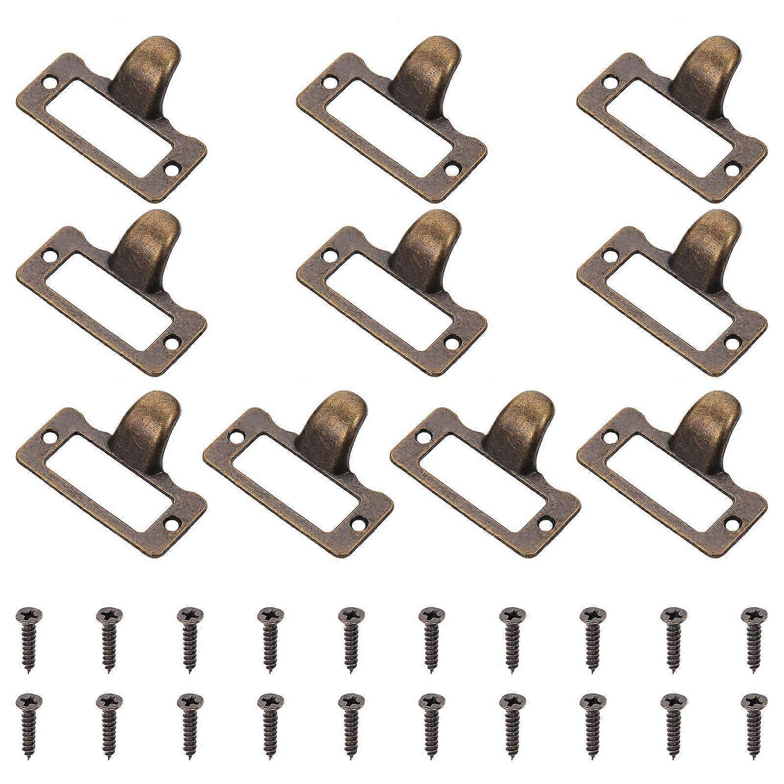 Antique Label Pull Handles   Durable Cabinet Drawer Handles for Office, Library & Post Office Use   Easy Installation & Premium Quality Furniture