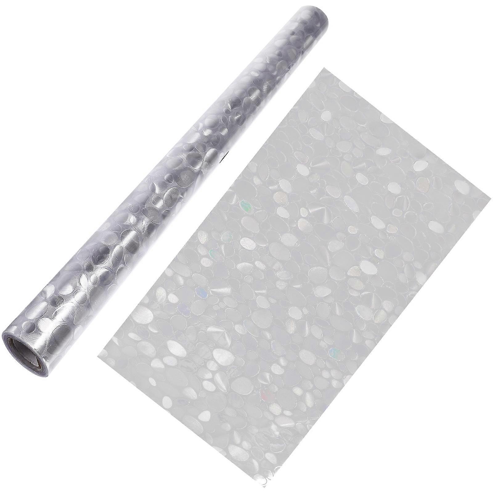 Static Film Anti Peep Frosted Electrostatic Window Use 200X45CM Heat Insulation 1Set