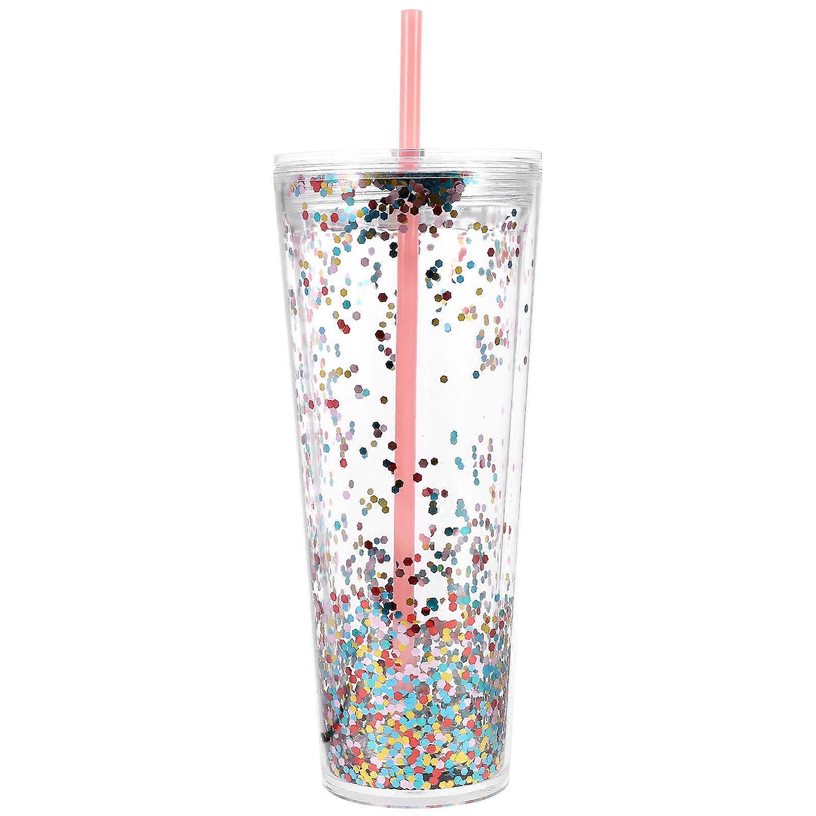 Drinking Cups Sequins Cup Tumbler Office Use Certified Material Insulation 710ml 1Pcs