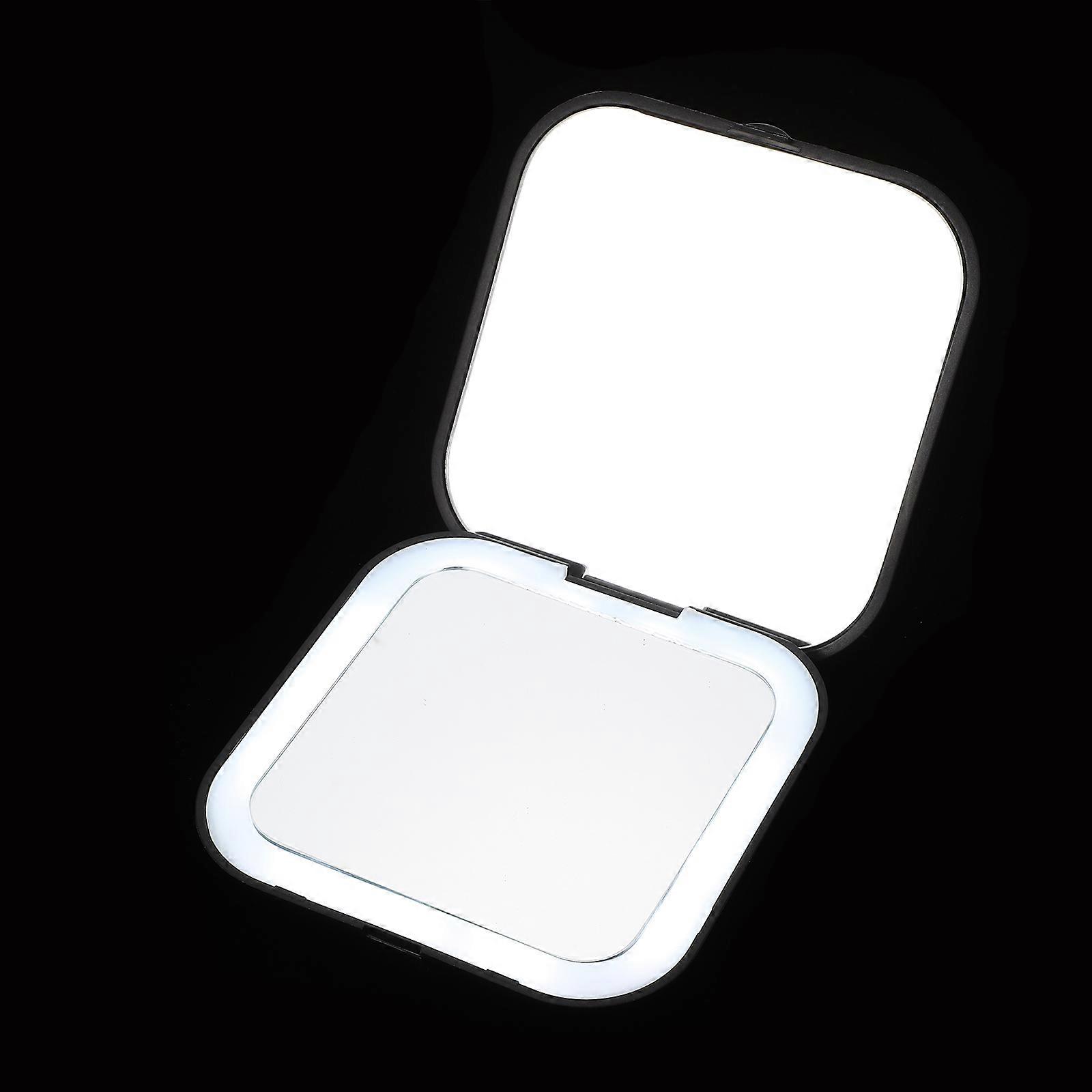 Compact Portable LED Makeup Mirror for Women – Lightweight Folding Travel Accessory for On the Go Touch Ups