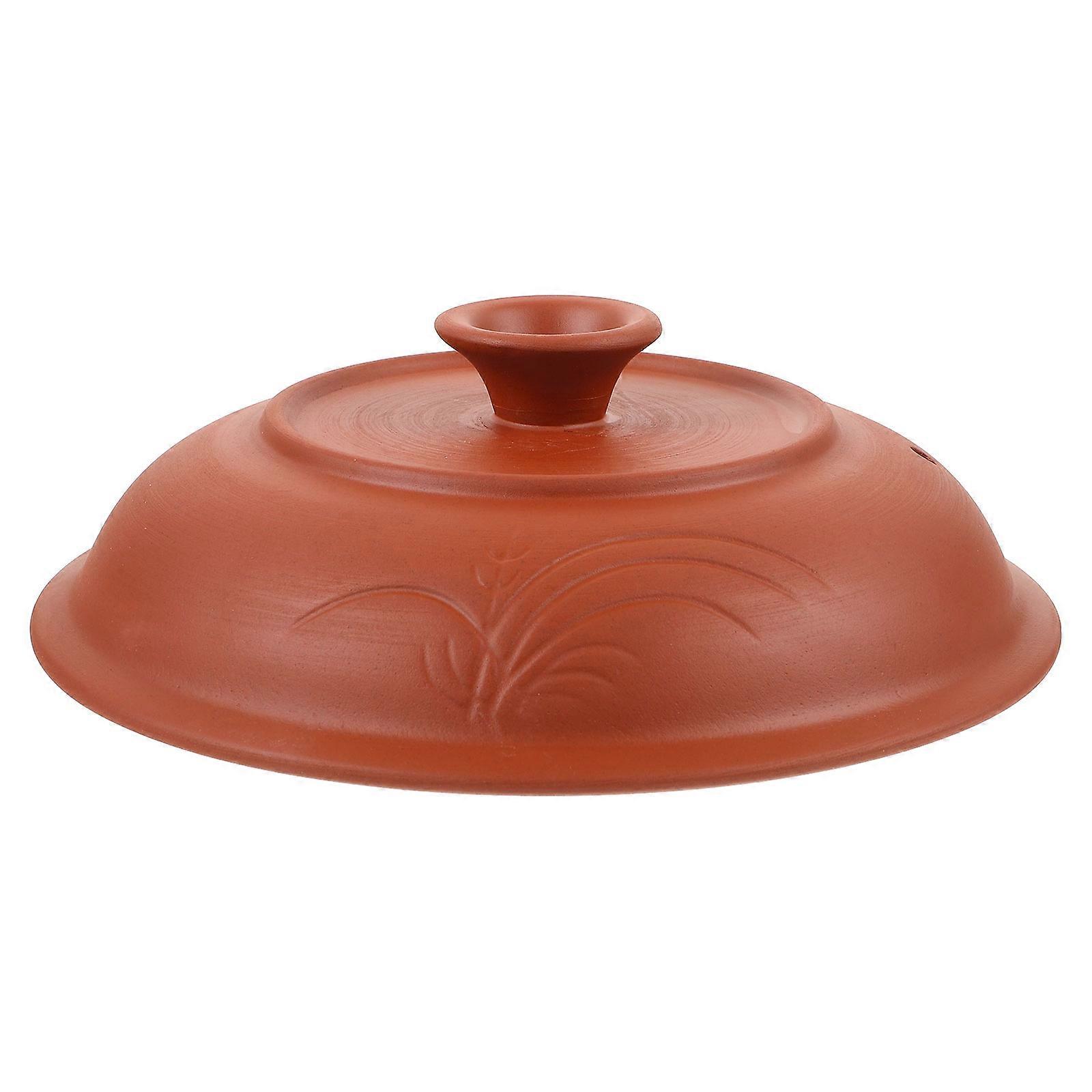 Ceramic Lid Casserole Cover With Vent Hole For Cookware Heat Retention 1Set