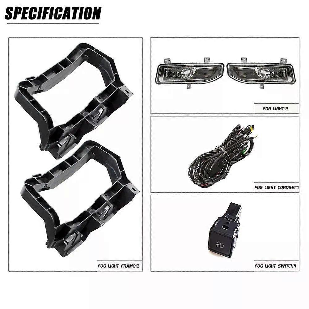 unique Spot goods Real shotFront Bumper Fog Lamp Upgrade Kit FOR Nissan NOTE 2017-2020 Version Additional Foglight Set Switch +Wi