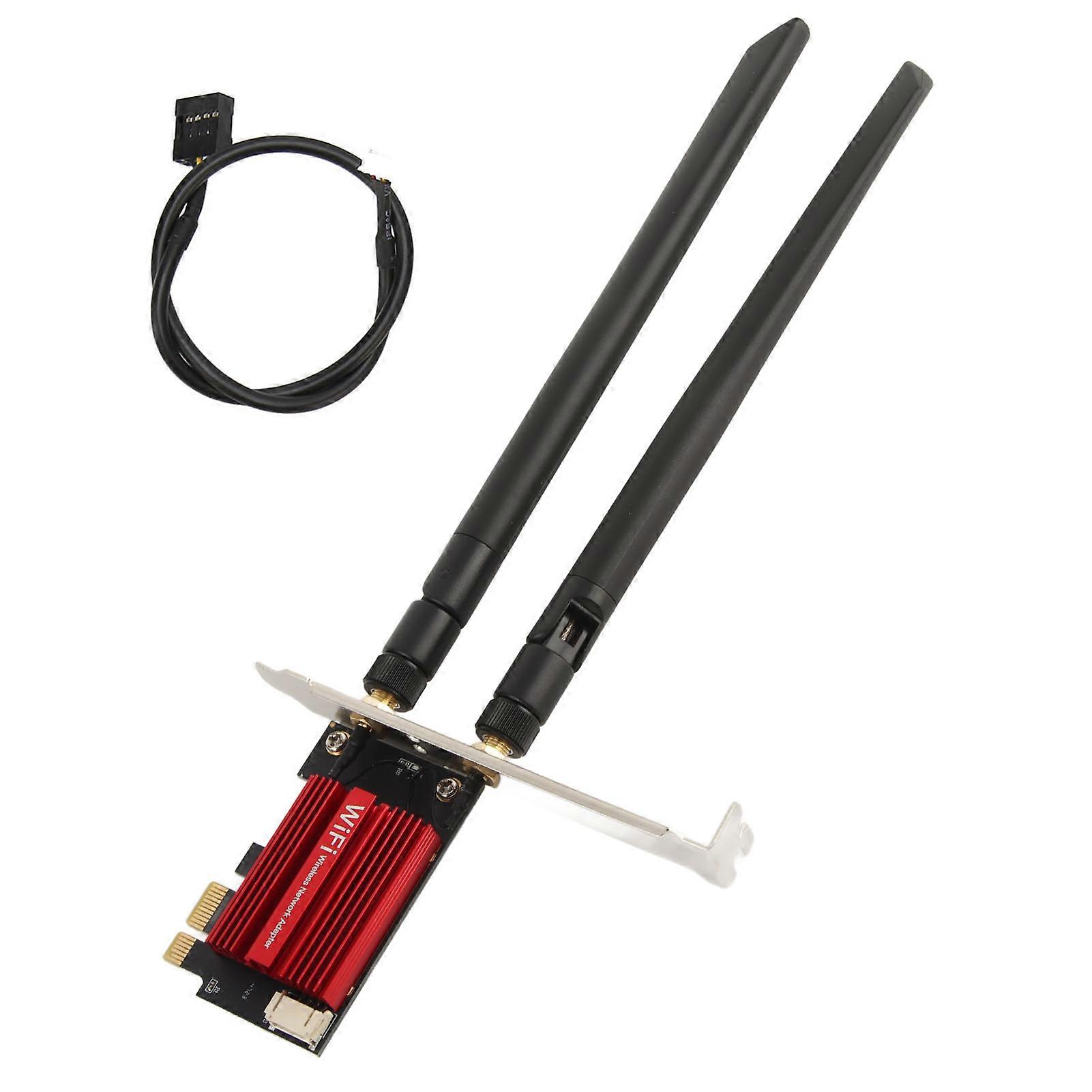 7260AC Pro PCIE Wi-Fi Card 1200Mbps 2.4GHz 5GHz Bluetooth 4.0 Plug and Play for Windows 7, 8, 10 and 11