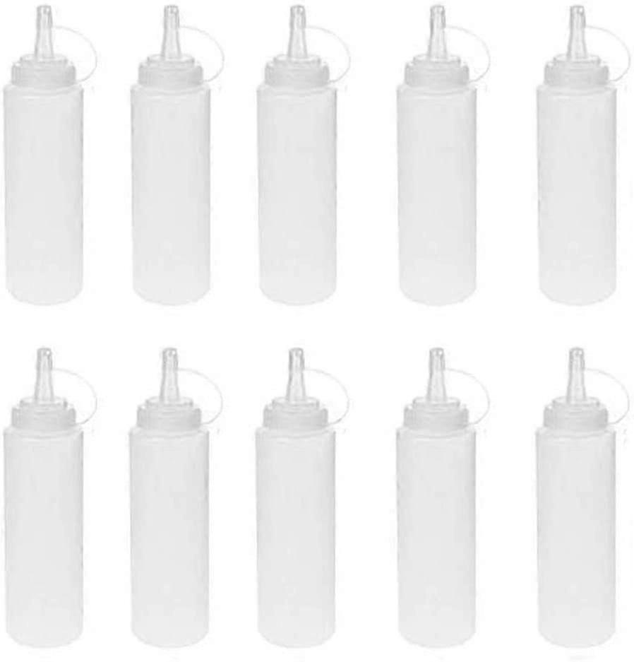 10個入り 8オンス 240ml スクイーズボトル 多目的スクイーズボトル 漏れなし