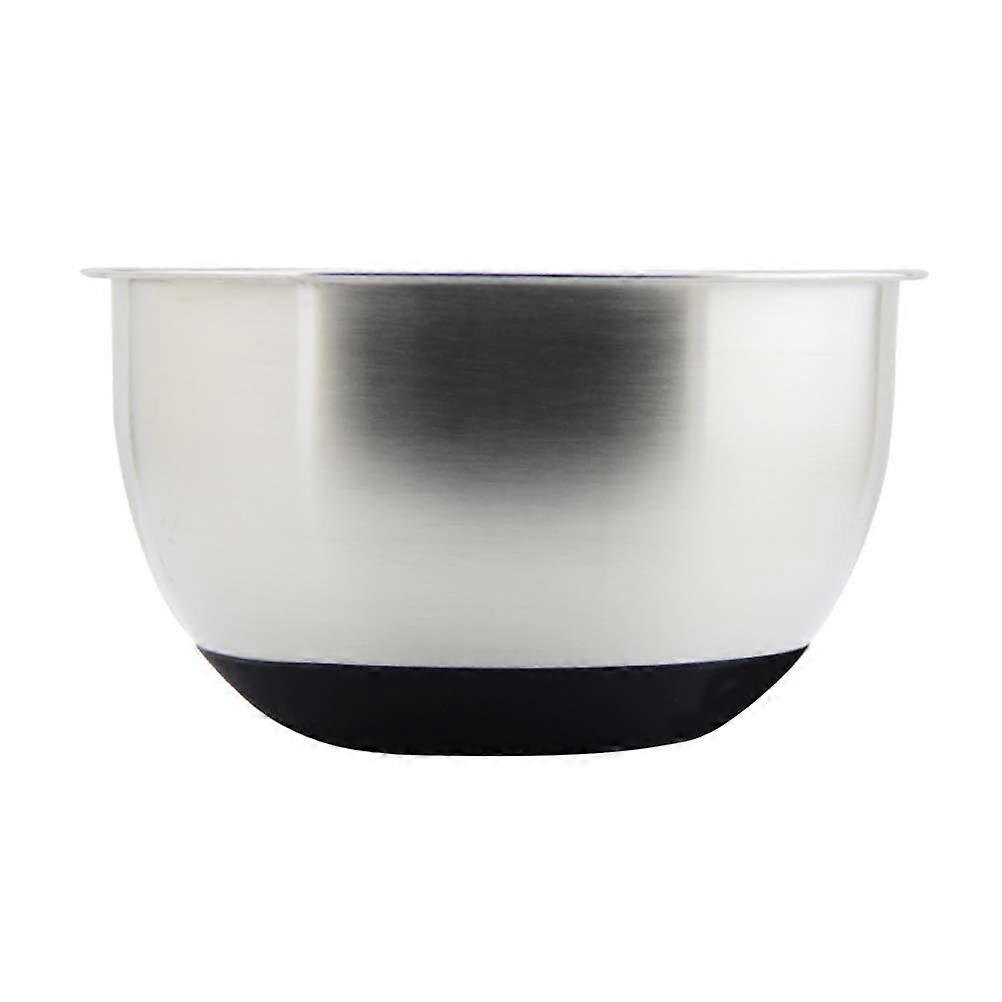 Stainless Mixing Bowl Deepened Kitchen Steel Egg Beating Container for Home 20cm Diameter Non-slip 1Pcs