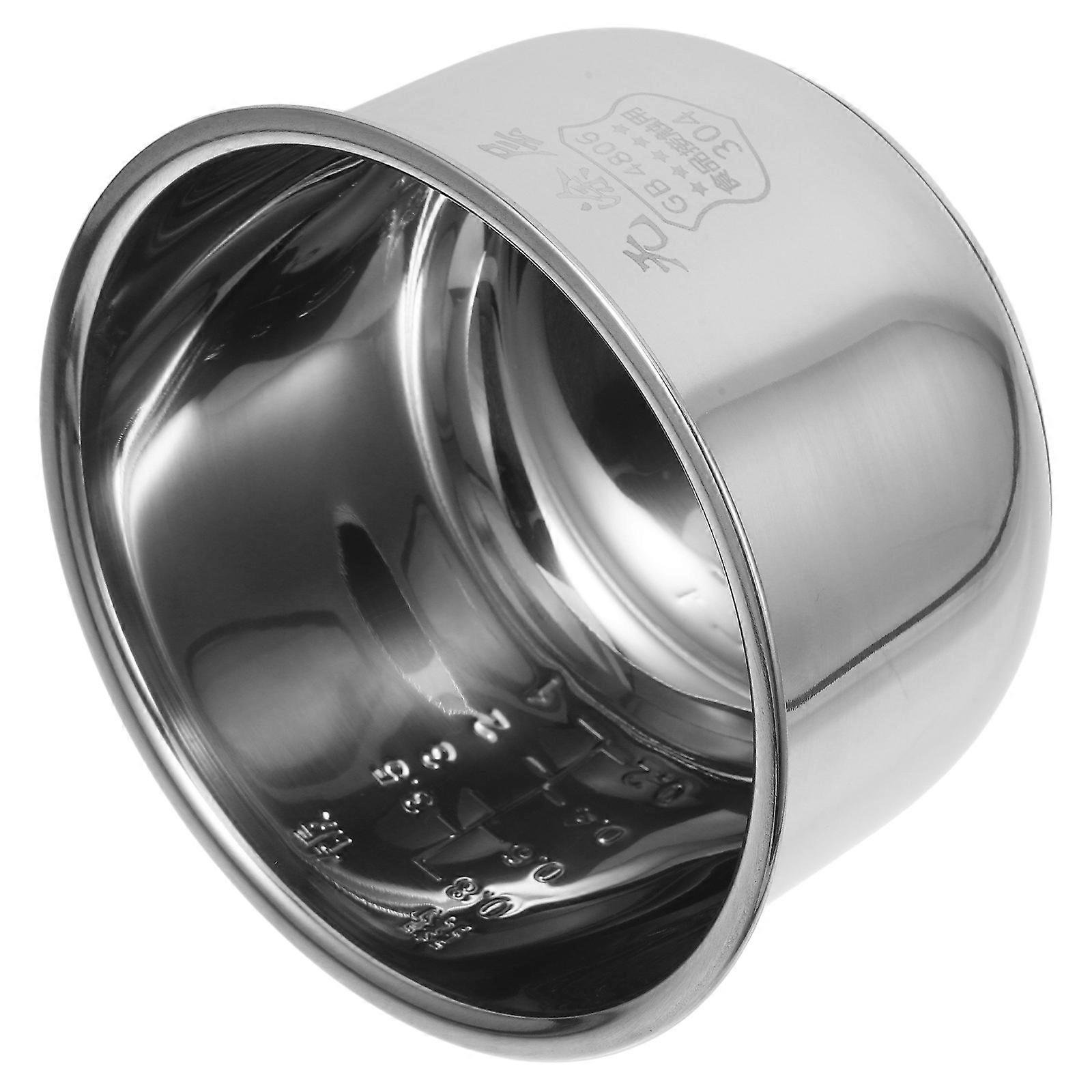 Stainless Steel Replacement Inner Pot for Electric Rice Cookers – Non Coated, Efficient Heat Distribution, Easy to Clean