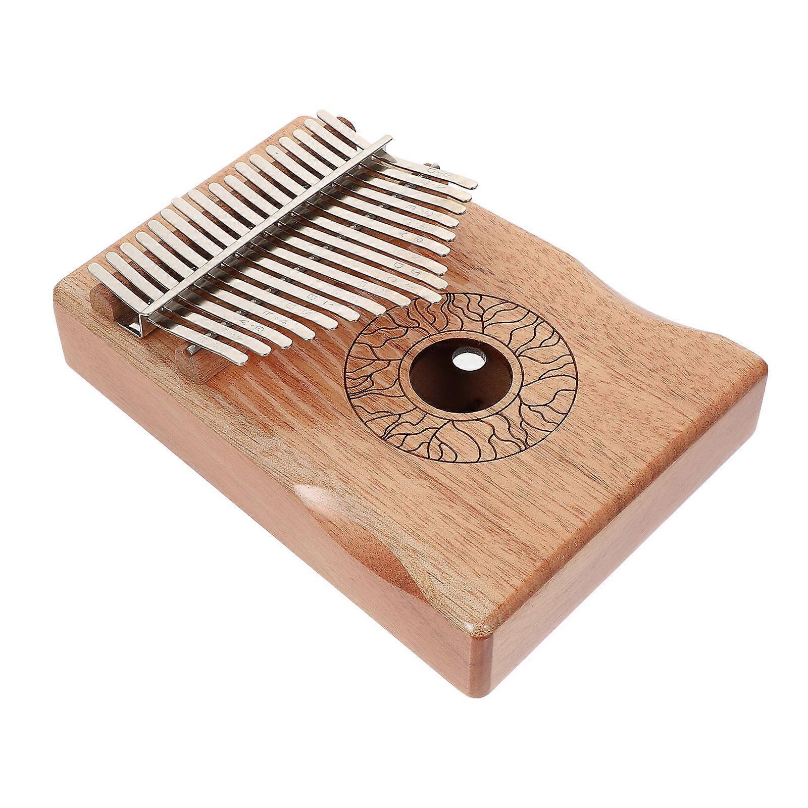 Kalimba Thumb Piano Portable Wood Musical Instrument Ergonomic Design for Beginners and Music Lovers