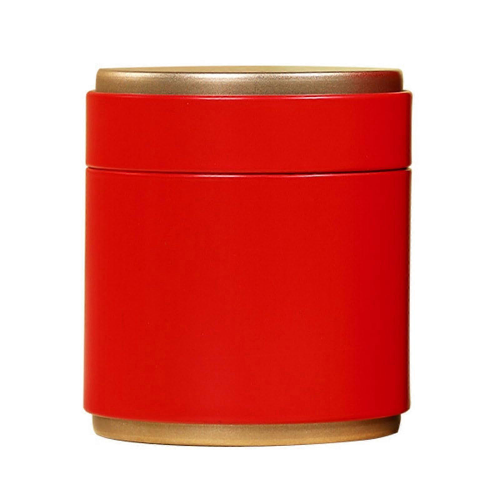 Round tea container can tin metal cans sealing can candy box metal can tinplate material for storage