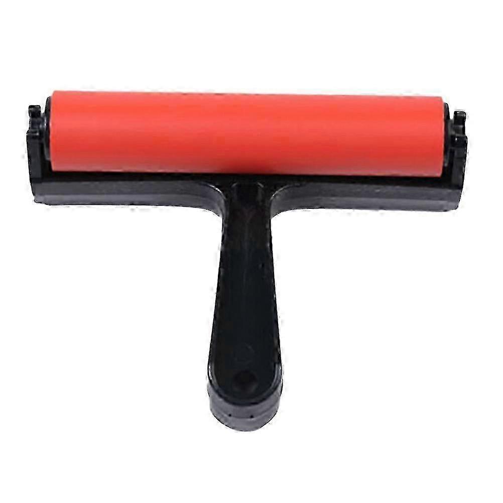 15 CM Plastic Drum Ink Brayer Roller Soft Rubber Brayer Suitable for Various Printmaking Applications and Gluing Tasks