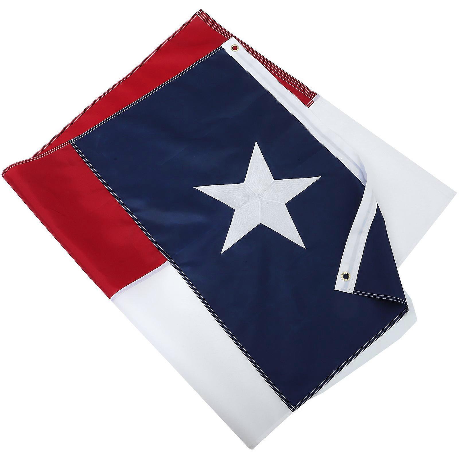 Texas Flag Banner Ornament Decoration present For Texas-Themed Events Rectangle Polyester 1Pack