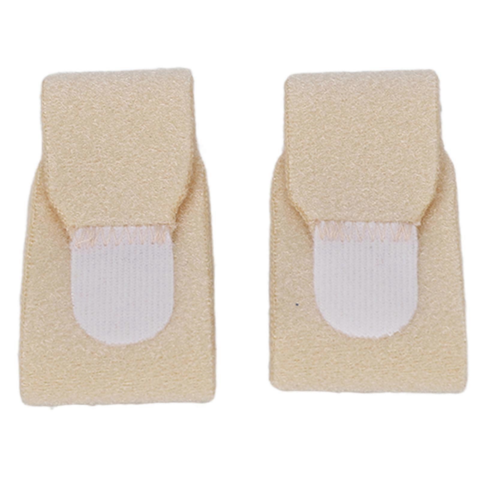 2pcs Toe Splint Wrap Skin Color Universal Soft Ergonomic Fabric Toe Separator Strap