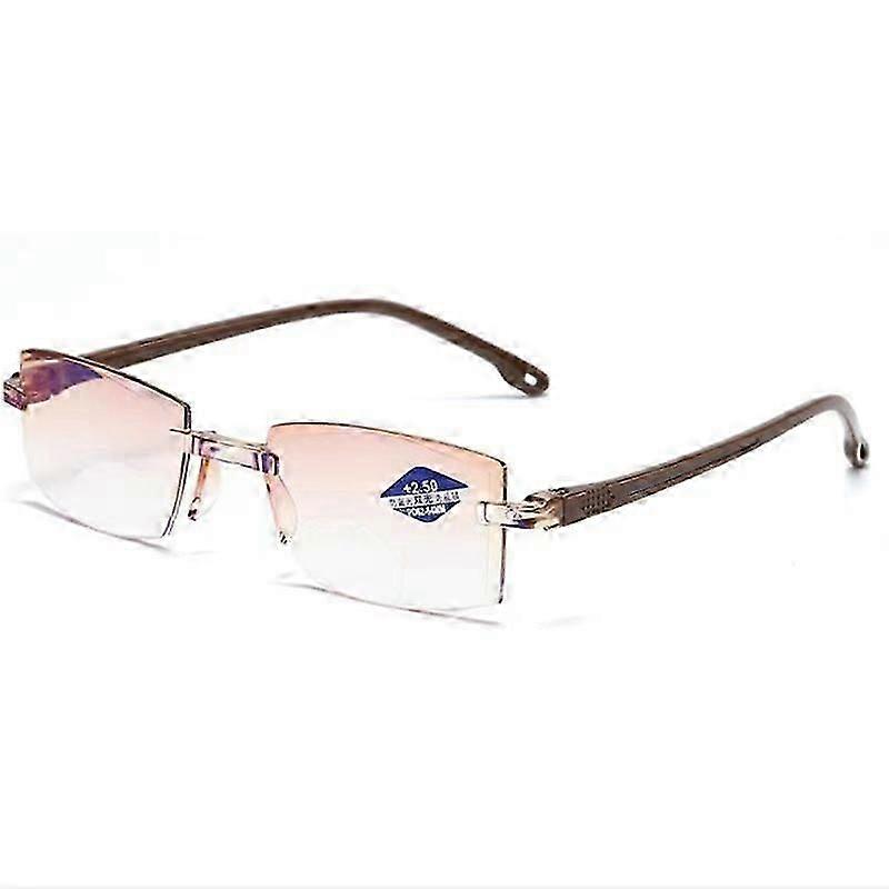 Lunettes de lecture anti-lumire bleue pour personnes ges Lunettes de lecture anti-rayonnement Lunettes sans monture double usage