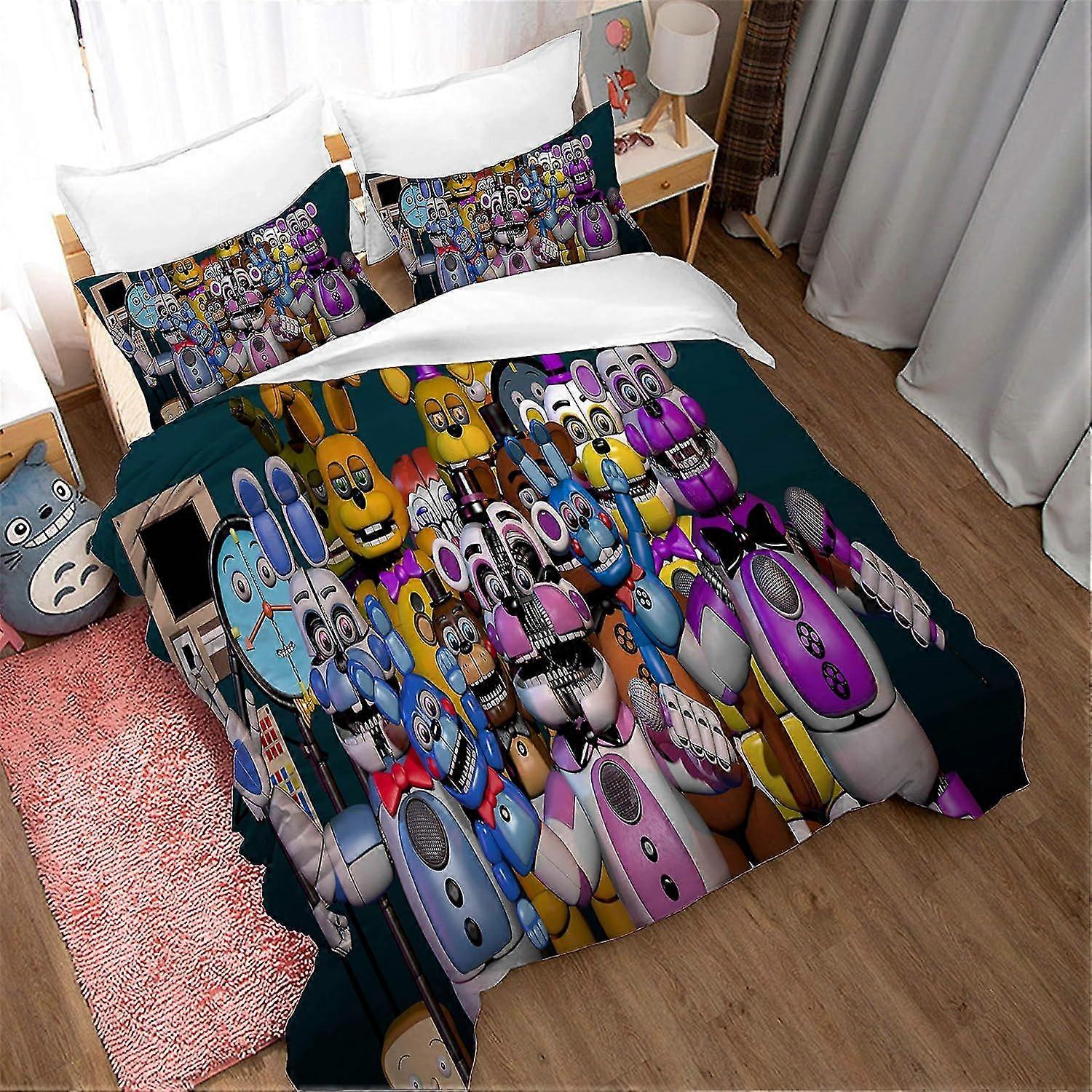 Child Bedding Set with Microfiber Duvet Cover and Pillowcases, Suitable for Certain Brand Design 03