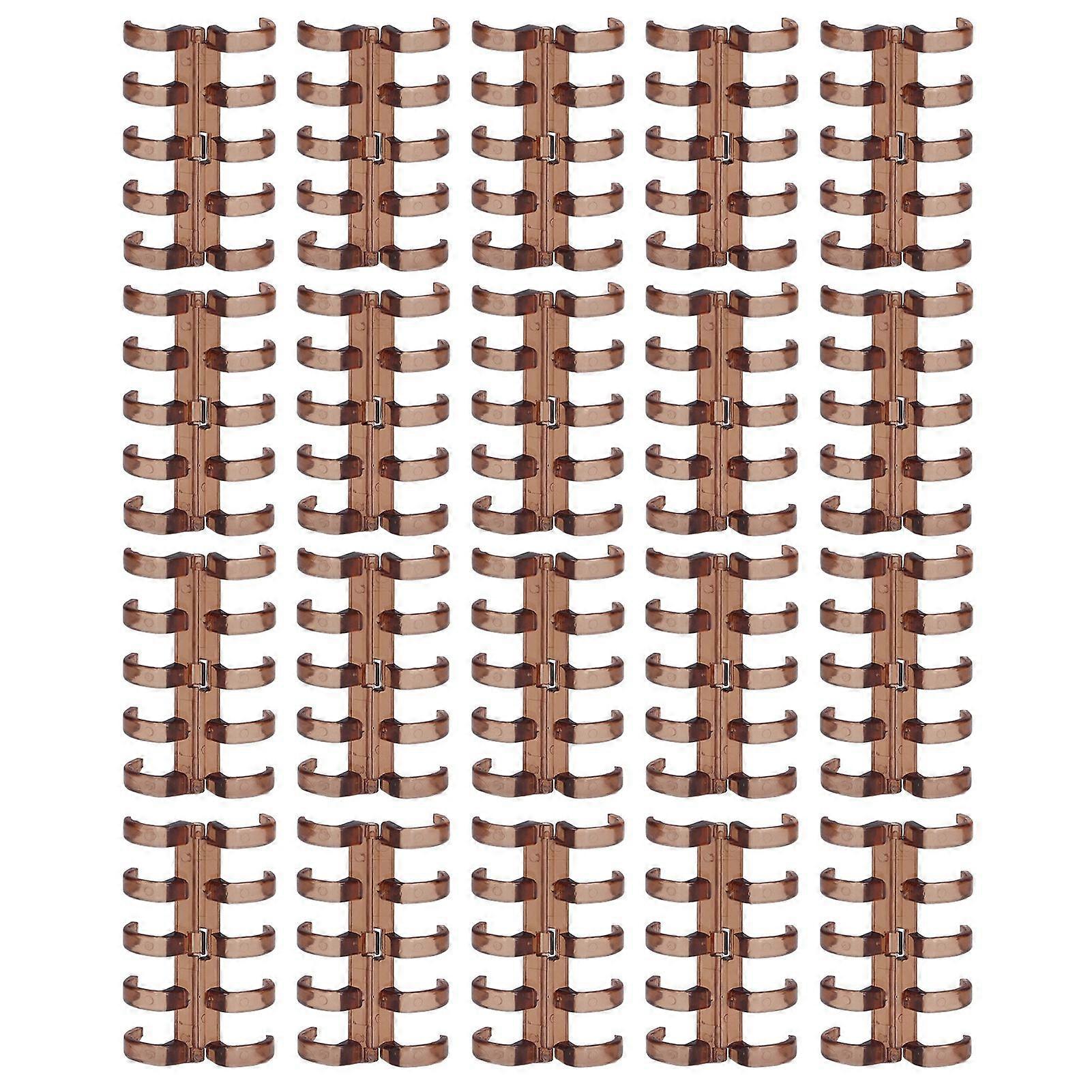 2025 Neuestes Modell 20Pcs Buchringe Segmentiertes Design Halten 60 Blatt 11mm
