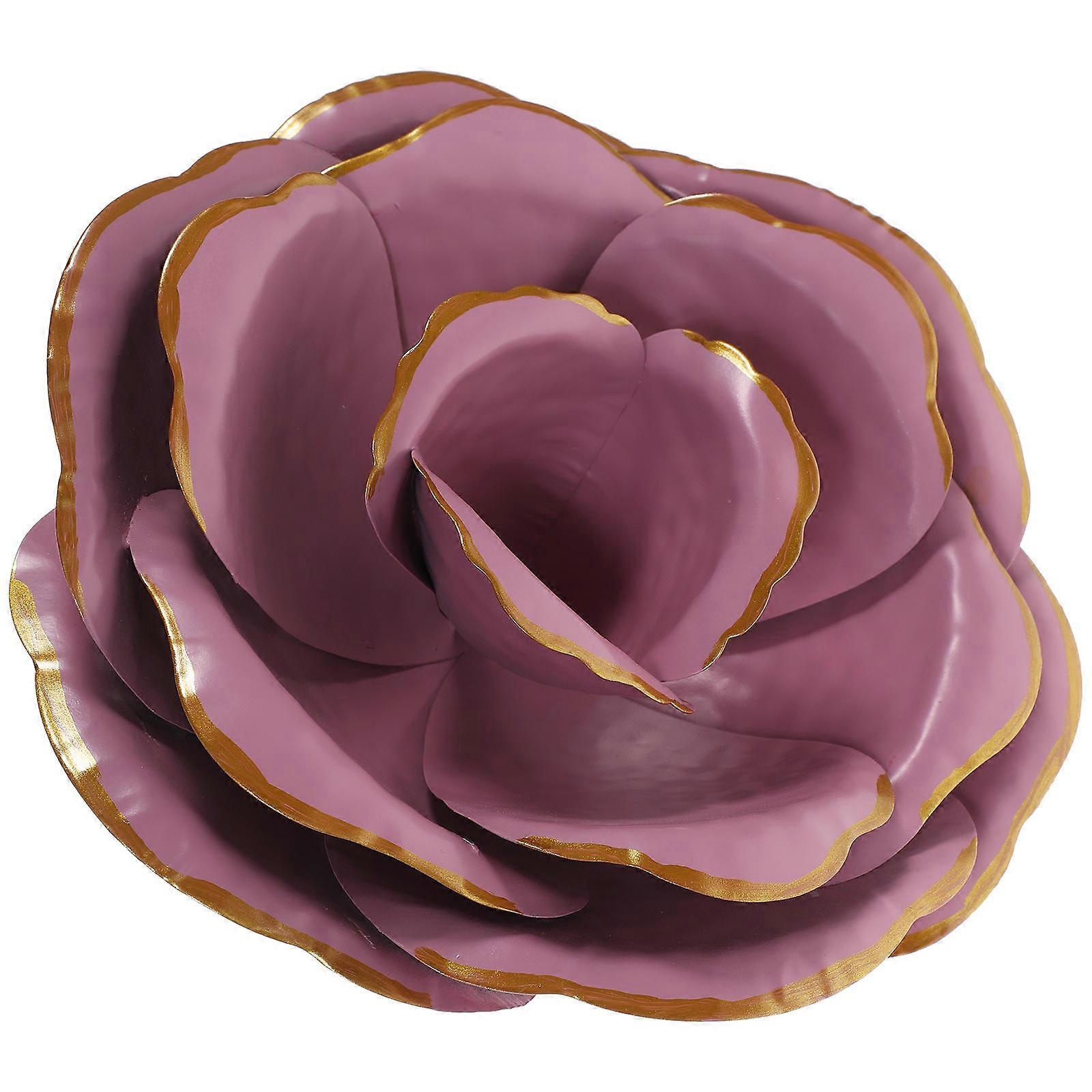 Indoor Outdoor Iron Flower Decor Pool Wall 23x23x8.5cm Simple Design 1Pack