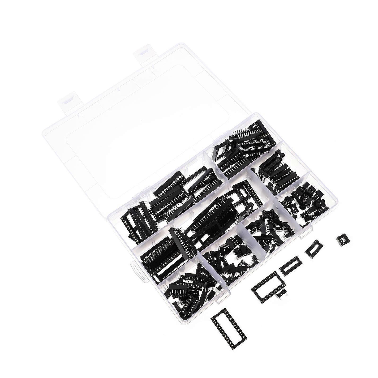 150pcs Round Hole Soldering DIP IC Socket Adapter for Soldering DIP IC Chip Socket