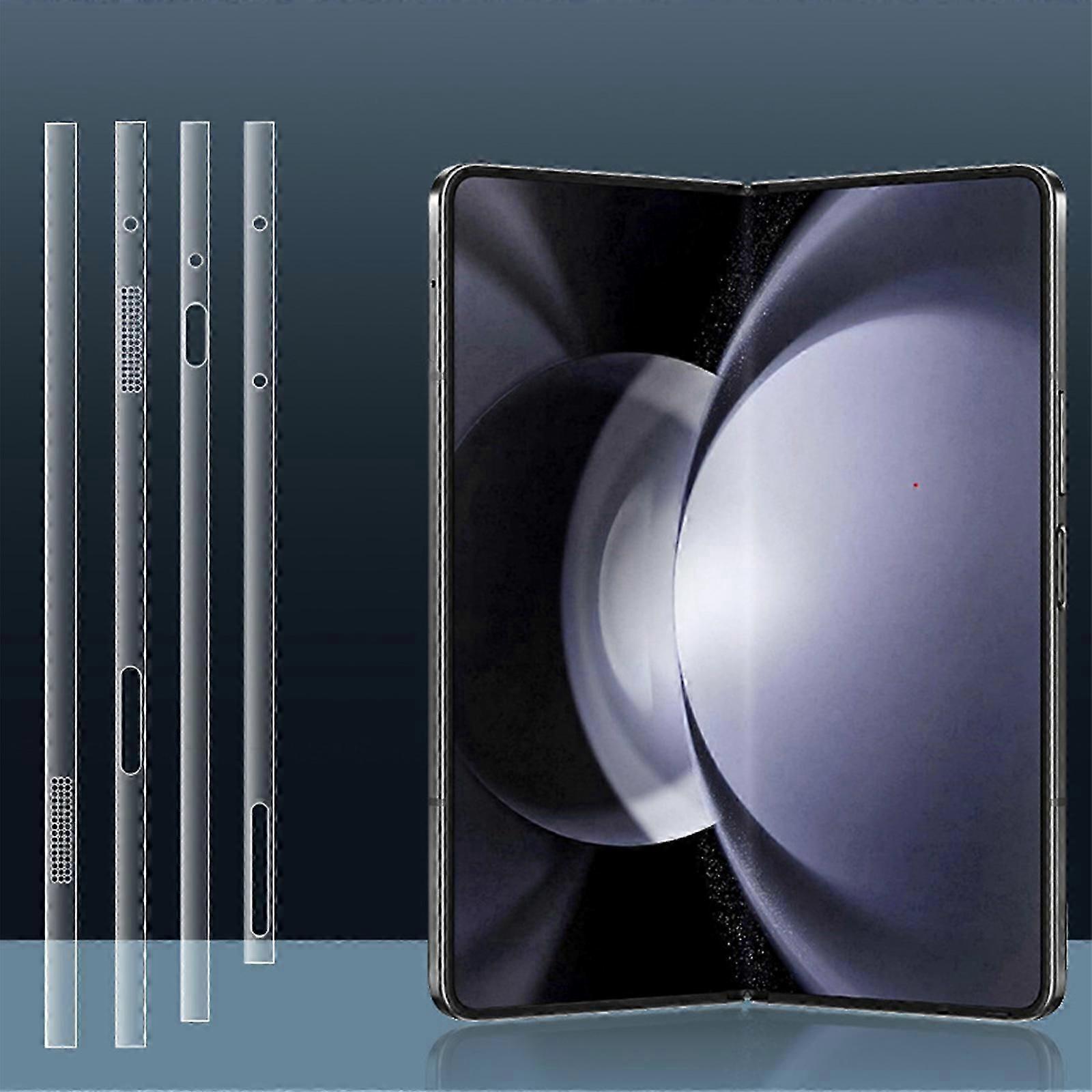 サムスンギャラクシーZフォールド5ヒンジプロテクターフィルム&防塵フレームフィルム、TPUクリアアンチスクラッチ自己修復保護フィルム用