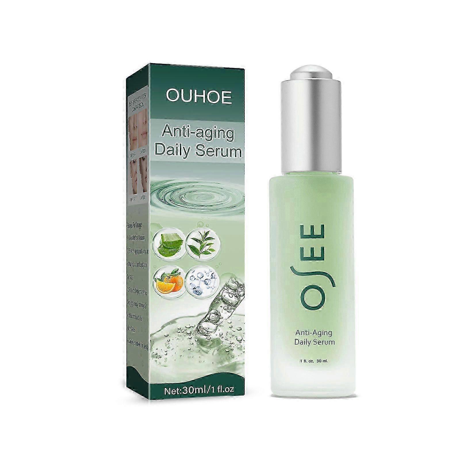 Sérum quotidien anti-âge 30 ml au Matrixyl 3000, vitamine C et acide hyaluronique - Raffermit la peau, illumine le teint, hydrate pour un teint éclatant