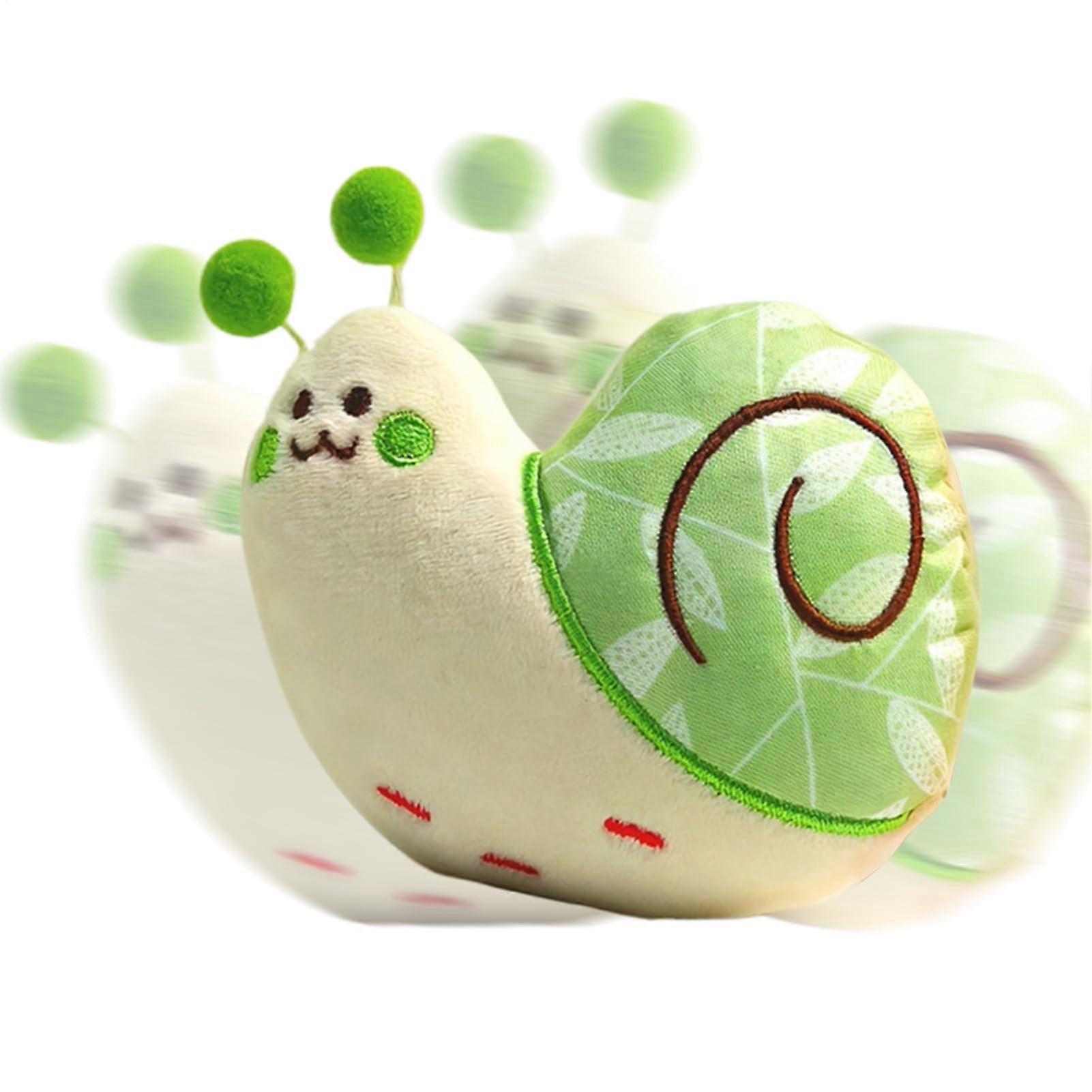 Plush Toy for Dogs, Durable Plush Animal for Puppies SnailShaped Toy for Aggressive Chewers Green