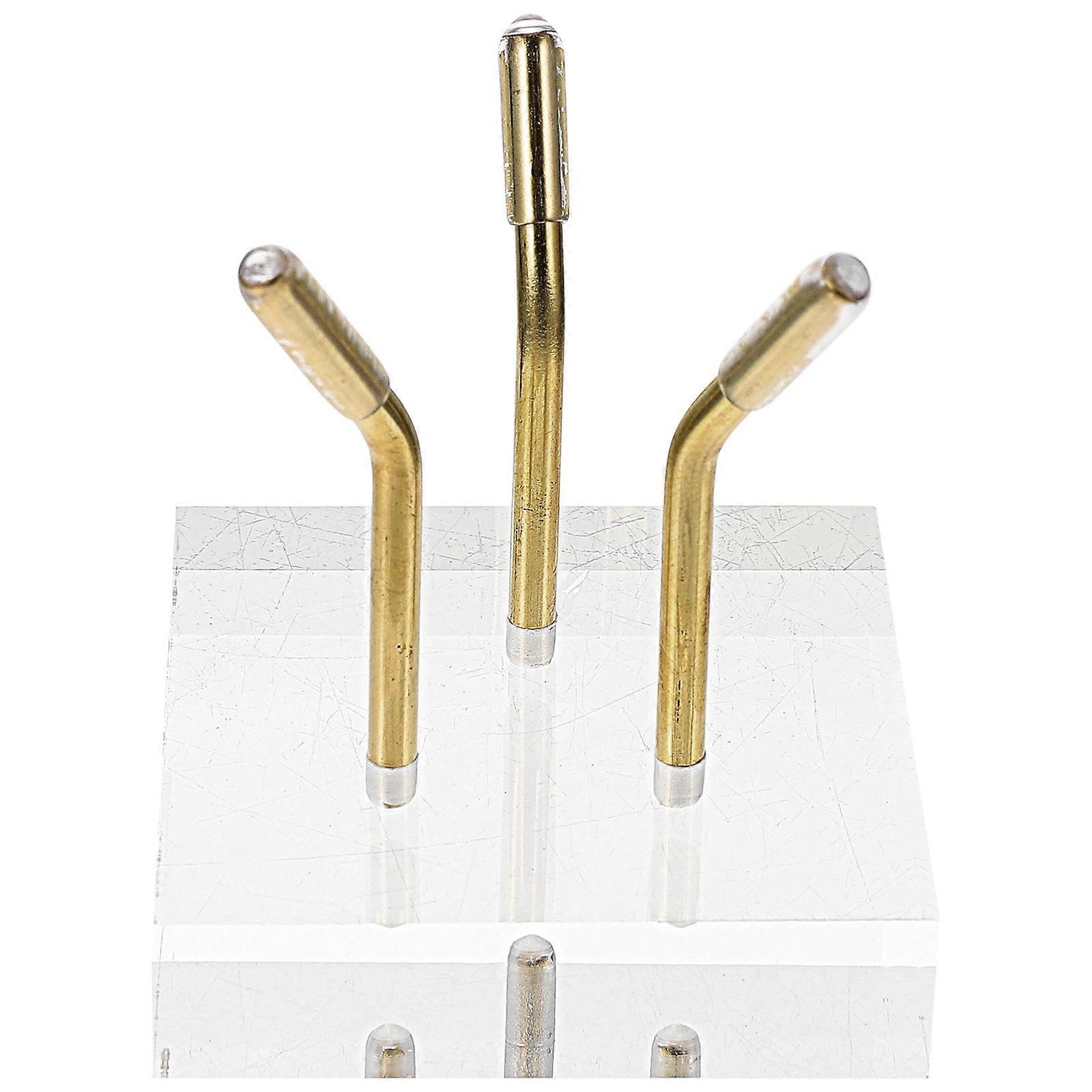 Acrylic Crystal Display Stand Golden Rack for Home Versatile Display Space Saving