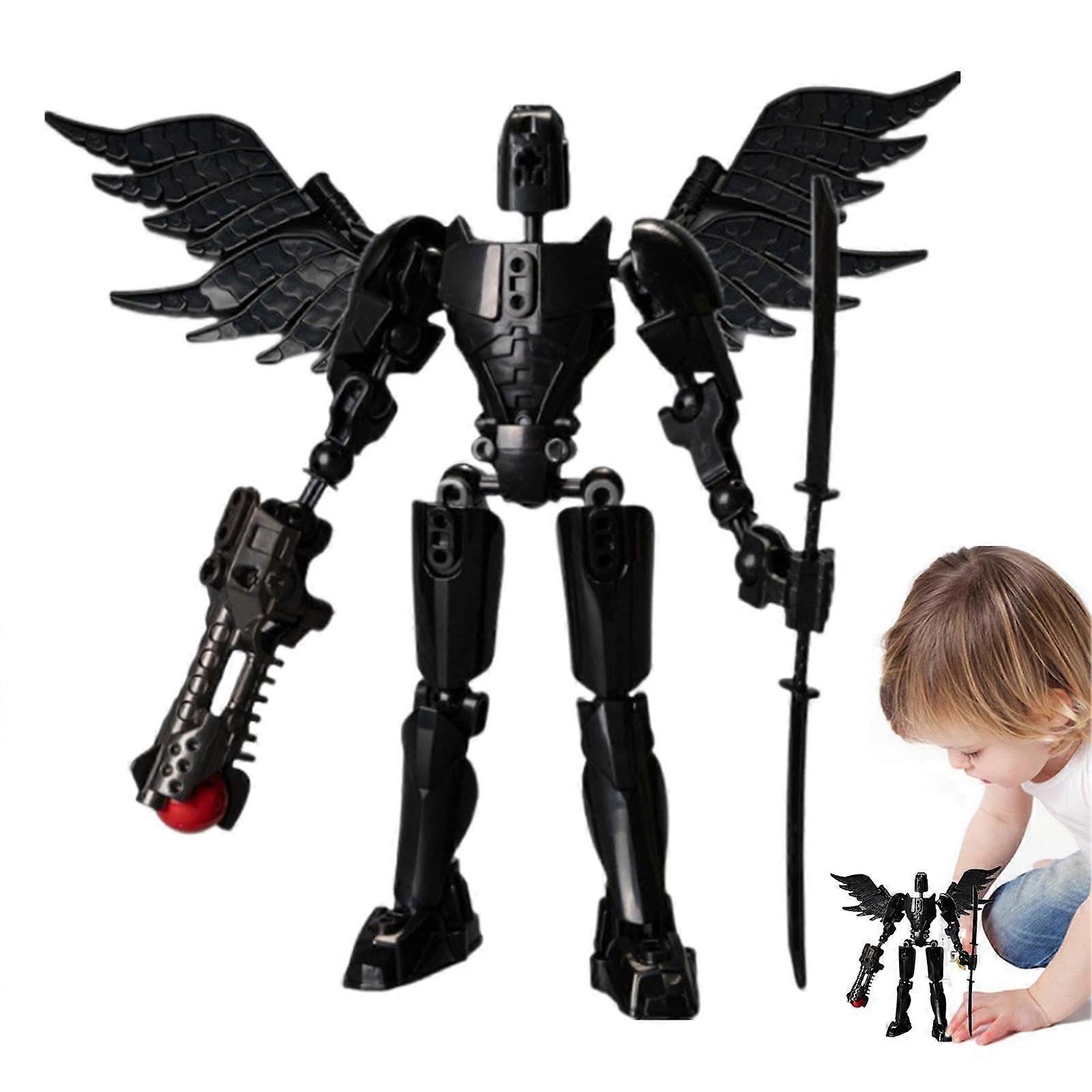 Movable Figure, Multiple Joints, Colorful Robot Toys, Figures and Play Sets, Robust Creative Action Figures for Black