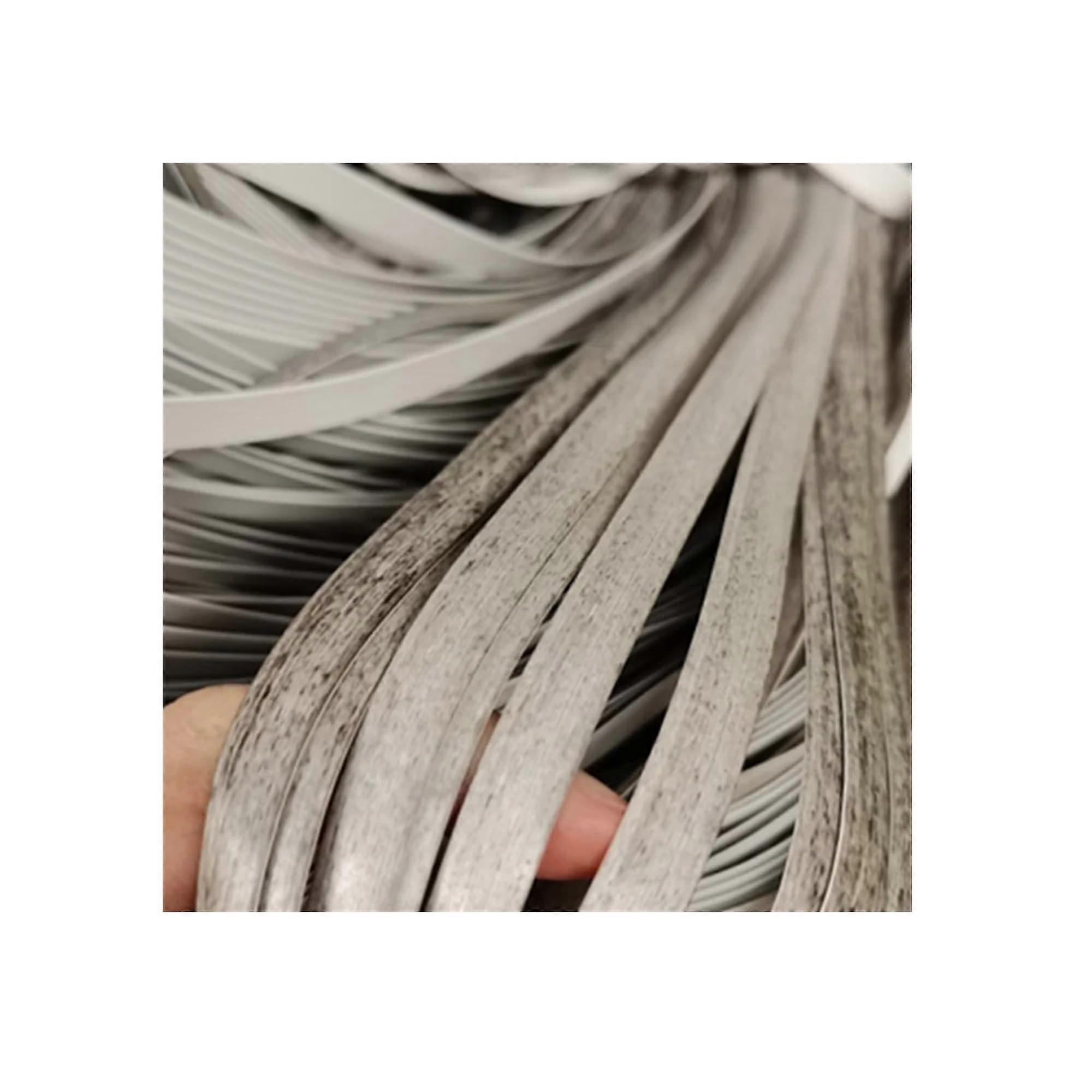 Rattan 10m Synthetic Rattan Flat Rattan Material Plastic Rattan Grey White Imitation Wood Furniture Materials for Chair Sofa Basket