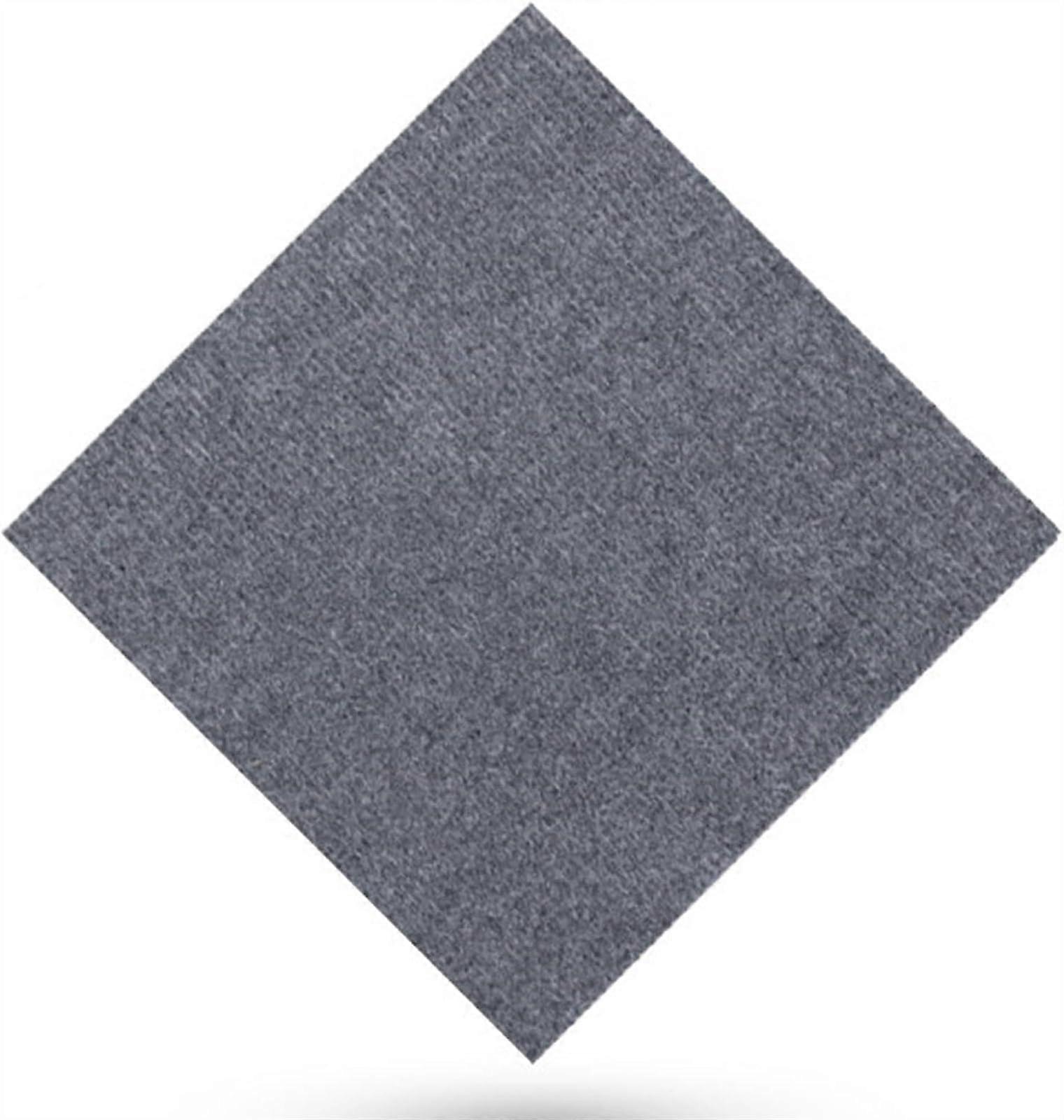Selfadhesive carpet tiles, 30.5x30.5cm, peelandstick, DIY (Dark Gray, 15pcs)